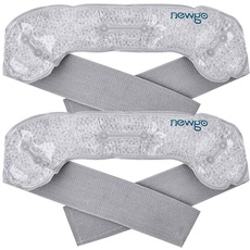 NEWGO Migräne Stirnband Kühlakku Kopf Kopfschmerzen und Migräne Kühlpack Kalt Warm Kompresse Gel Kühlpad für Kopfschmerzen und Migräne, 2 Stück