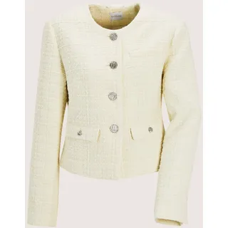 Madeleine Jerseyblazer »Blazer Eleganter Tweed-Kurzblazer mit Metallknöpfen«