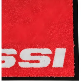 Fußmatte Malossi 200x100x0,80cm, rot, weißes Malossi Logo