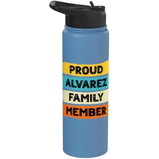 Alvarez Retro Alvarez Nachname Alvarez Stainless Steel Insulated Water Bottle