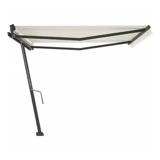 vidaXL Standmarkise manuell einziehbar 400 x 300 cm creme
