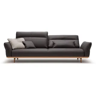 Creation BY ROLF BENZ 4-Sitzer "CR.460 Designsofa, erstklassiger Sitzkomfort, verst. Rückenlehne" Sockel in Eiche, Füße Eiche natur, Breite 248 cm, graubraun 534, 49