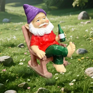 YUSWBCO Gartenzwerge für Außen, Gartenzwerg, Lustige Gartenzwerge, Gartenzwerg Lustig, Lustige Geschenke, Gartenzwerge