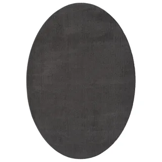 The CarPET "Relax", oval 16 mm Höhe waschbarer Wohnzimmer Teppich, modern rutschfest,