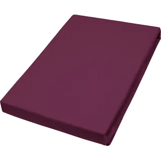 Primera Spannbettlaken Jersey (140x200-160x200cm) bordeaux