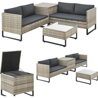 Juskys Santorini Loungeset grau