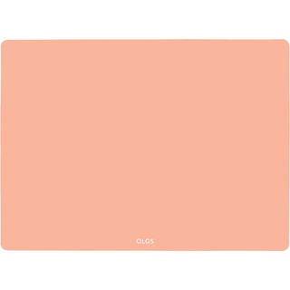 OLGS Silikonmatte 40x30 cm für Baby | Silikon Unterlage Tischmatte, Bastelmatte | Tischset, Rutschfestes Platzset Abwaschbar Muted Rosa | Knetunterlage Spülmaschinenfeste Platzdeckchen für Kleinkinder