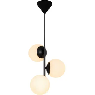 Nordlux Lilly 3-flg. 32 cm rund schwarz-weiß