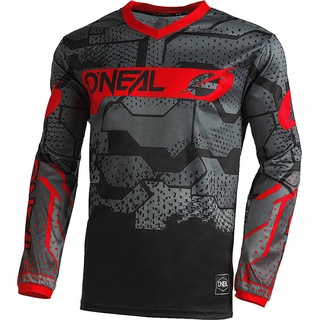 O'Neal Oneal Element Camo V.22 Motocross Jersey, schwarz-grau-rot, Größe S für Männer