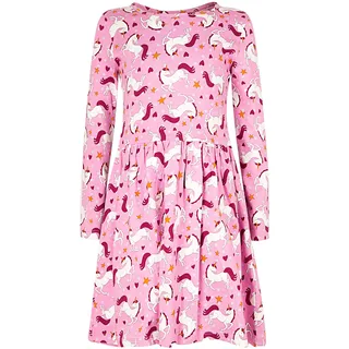 Sommerkleid HAPPY GIRLS "dress", Mädchen, Gr. 92, EURO-Größen, pink (orchid), Stoff, 100% Baumwolle, normal, Kleider Sommerkleid