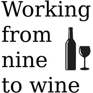 queence Wanddekoobjekt »wine« Stahlschild, Blechschild, Spruch, Witzig, Wanddeko, retro, 20x30cm, schwarz