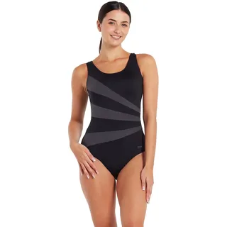 Zoggs Badeanzug Damen Schwarz 42