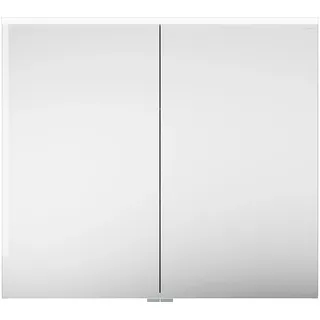 burgbad Eqio Spiegelschrank mit LED-Aufsatzleuchte, 2-türig, 900x800x170mm, SPGS090F6584, Korpus: Dunkelgrau Matt