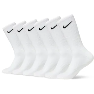 Nike Everyday Cushioned Crew-Trainingssocken 6er Pack White/Black 34-38
