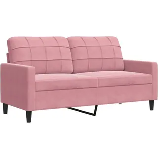 vidaXL 2-Sitzer-Sofa Rosa 140 cm Samt - Rosa