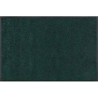 Wash+Dry by Kleen-Tex Fußmatte »Trend Uni, Schmutzfangmatte, waschbar« rechteckig 9 mm Höhe rutschhemmend, In- und Outdoor geeignet, auch als Läufer erhältlich, grün
