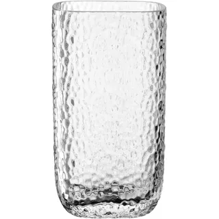 LEONARDO Home Martello Vase • 1 Stück • Glasvase mit strukturierter Oberfläche • Modernes Design mit Zeitloser Eleganz • Transparente Blumenvase • Ideal für Blumensträuße • Höhe 19 cm • klar • 047096