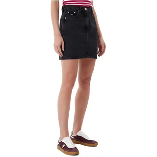 Tommy Hilfiger Tommy Jeans Gerader Damenrock, Denim (Denim Black), 26 - 26W