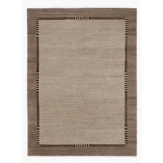 Wollteppich OCI DIE TEPPICHMARKE "Jowea Emotion" Gr. 2, grau (hellgrau), B:90cm H:9mm L:160cm, Wolle, Teppiche, Wollteppich, reine Wolle, handgeknüpft, Wohnzimmer