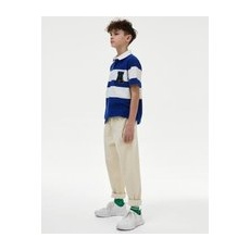 Boys M&S Collection Relaxed Cotton Rich Skater Chinos (6-16 Yrs) - Ecru, Ecru - 9-10Y