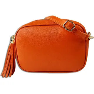 Toscanto Damen Umhängetasche Leder Tasche orange OTT811UO - Orange