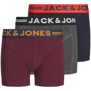 JACK & JONES Boy Boxershorts Boys Logo 3-Pack 164Dark Grey Melange