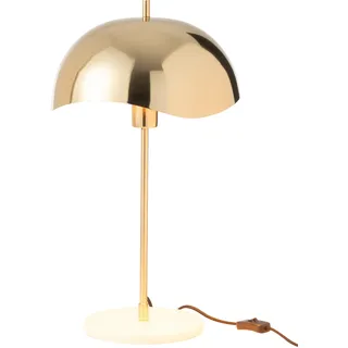 J-Line Tischlampe Metall/Marmor Gold - milchig, Naturbelassen, Transparent