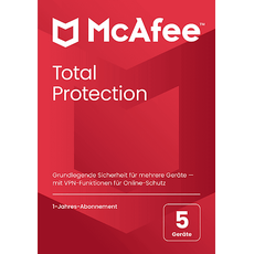 Bild Total Protection Jahreslizenz, 5 Lizenzen Windows, Mac, Android, iOS Antivirus