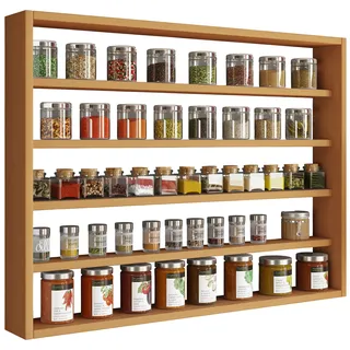 VCM Wandregal 80 x 10 x 60 cm Braun