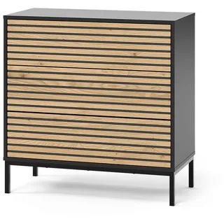 Vicco Eliza 80 x 81,2 x 40 cm Schwarz/Eiche