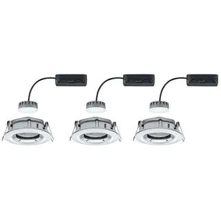 Paulmann Nova Plus Bad-Einbauleuchte 3er Set LED Einbauleuchte 3er-Set Chrom