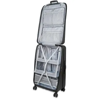 casyro Stand-Up Koffer L 120 l Schwarz/Grau