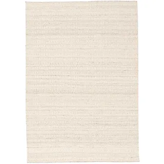 Pergamon Natur Teppich Wollteppich 140 x 200 cm Weiß