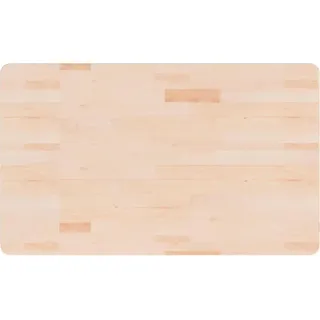 vidaXL Waschtischplatte 100x60x2,5 cm Massivholz Unbehandelt - Braun