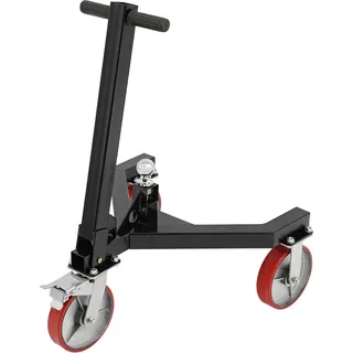 Anhänger-Rangierhilfe - Trailer Dolly - 1590 kg Traglast - Für Wohnwagen & Bootsanhänger - Hervorragende Manövrierbarkeit - Schwarz
