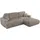MKS MKS Ecksofa Hellbraun Cord Ecksofa Rechts Hellbraun