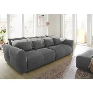 Jockenhöfer Gruppe Big-Sofa »Gulliver« mit Federkernpolsterung für kuscheligen, angenehmen Sitzkomfort, grau,