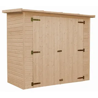 TIMBELA Gartenhaus 2,05 x 1,01 m Beige