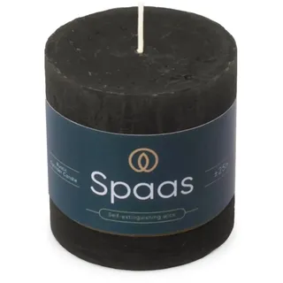 Spaas Rustikale Stumpenkerze 70/70 mm 25St. - schwarz