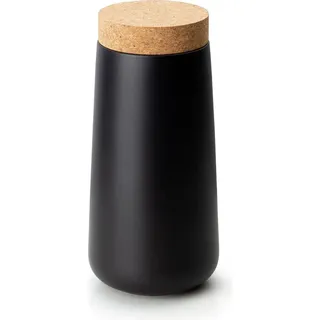 Continenta Keksdose rund schwarz 12 x 26 cm