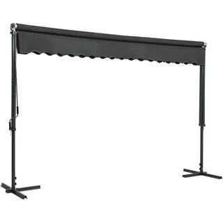 vidaXL Freistehende Markise 400x300 cm Anthrazit - Grau