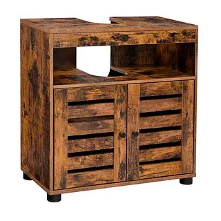 VASAGLE Waschtischunterschrank ohne Waschbecken braun 60,0 x 30,0 x 63,0 cm