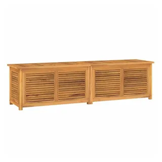 vidaXL Gartenbox, Gartenbox mit Beutel cm Massivholz Teak