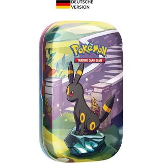 Pokémon Mini-Tin-Box Karmesin & Purpur Prismatische Entwicklungen Nachtara (2 Boosterpacks & 1 Münze)