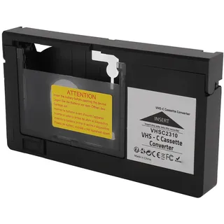 Wakects VHS-C-Kassettenadapter, Motorisierter VHS-Kassettenkonverter, Kompatibel mit VHS-C-SVHS-Camcordern Zum Konvertieren von Bändern in Standard-VHS