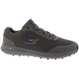 SKECHERS Herren Elite 5 Range Relaxed Fit Wasserdichter Golfschuh Ohne Spikes Sneaker, Charcoal Textile/Navy Trim, 45.5 EU