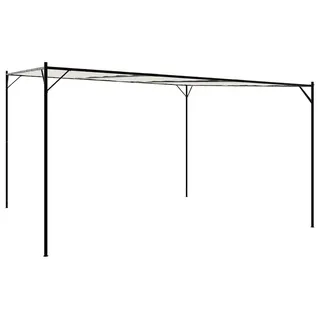 vidaXL Pavillon Weiß 4x4 m 180 g/m2 Stoff und Stahl - Weiß