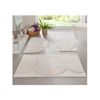 Badematte GRUND Gr. 8, ecru, WC-Deckelbezug (47cm x 50cm), 1 Stk., Badematten, Badematte