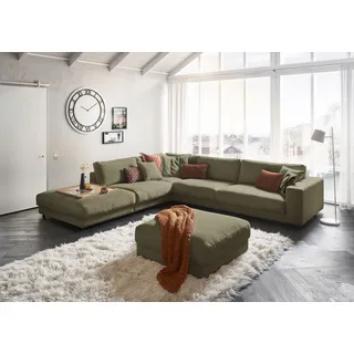 Candy Ecksofa 100% Polyester 3-Sitzer Grün