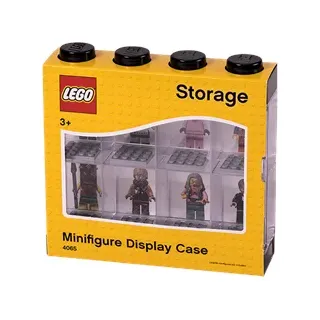 LEGO Minifiguren-Schaukasten für 8 minifiguren, schwarz